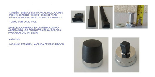 Imagen 2 de 3 de Empaque Para Olla Express Presto 4 Litros
