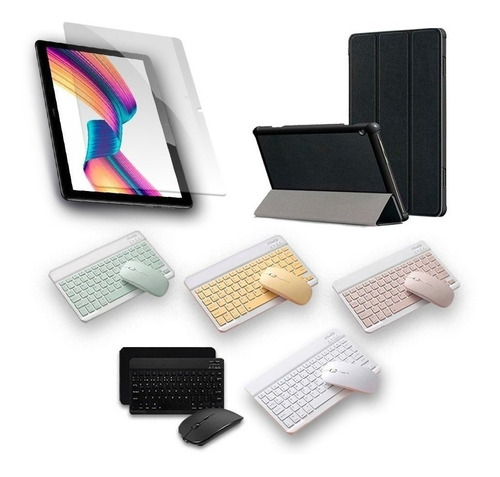 Protector Vidrio Estuche Y Teclado Tablet Para Huawei T3-10