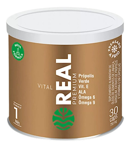Vital Real Própolis Verde, Vitamina E, Ala Omega 6/9 30caps 
