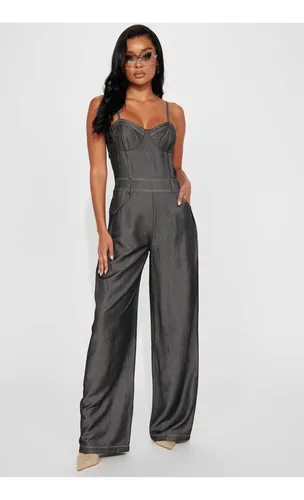 Grey jumpsuit outfit deals