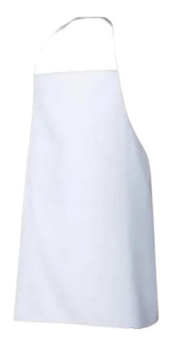 Imagen 3 de 5 de Delantal Pvcvinyl-plastico Blanco