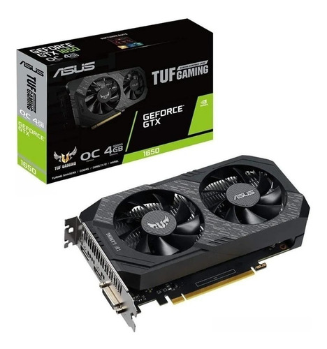 Imagem 1 de 1 de Placa de vídeo Nvidia Asus  TUF Gaming GeForce GTX 16 Series GTX 1650 TUF-GTX1650-O4GD6-P-GAMING OC Edition 4GB