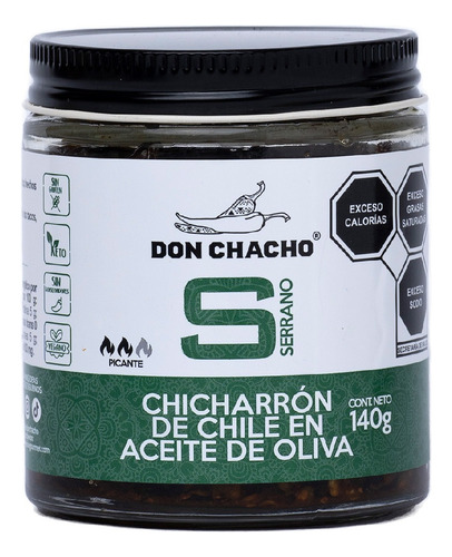 Chicharrón De Chile Serrano Don Chacho De 140 Gr