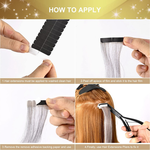 Pinzas Planas De Acero Inoxidable Para Extensiones De Cabell