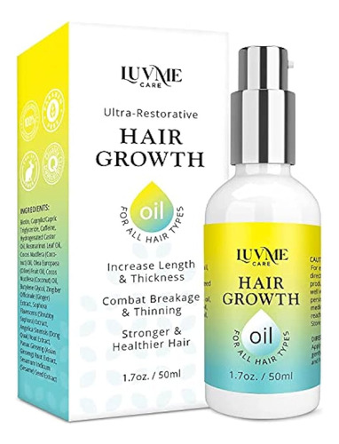 Luv Me Care Biotin Hair Growth Oil Hair Growth Serum Para Un