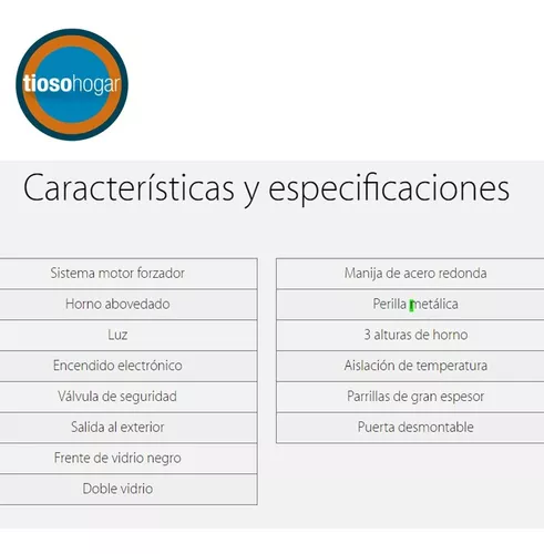 El único Horno de empotrado de 90 cm - Luxor Gas Rosario