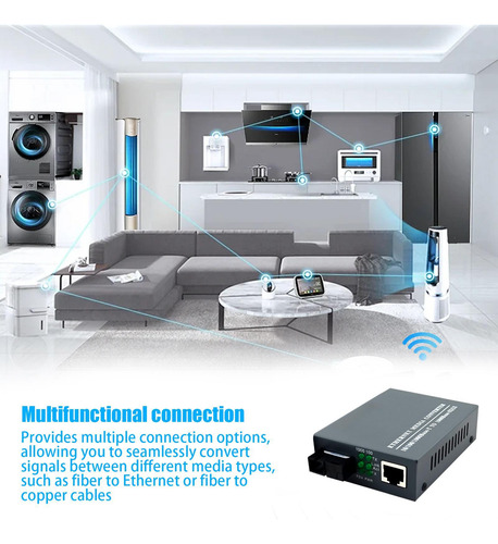 Convertidor De Medios Ethernet De Fibra Convertidor Monomodo