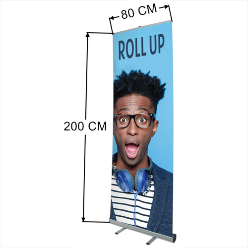 Soporte Para Banner Enrollable 80x200cm Aluminio