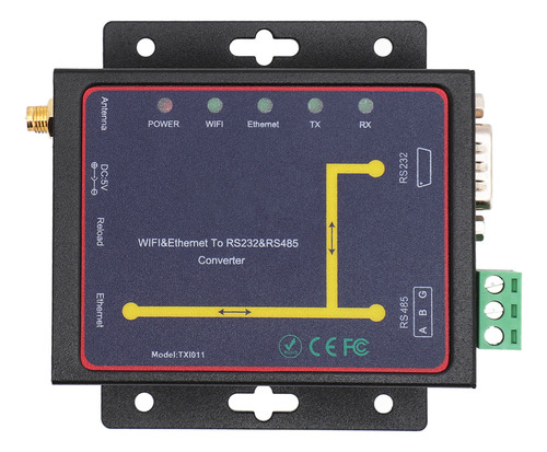 Convertidor Wifi A Rs232, Servidor De Dispositivos Serie Rj4