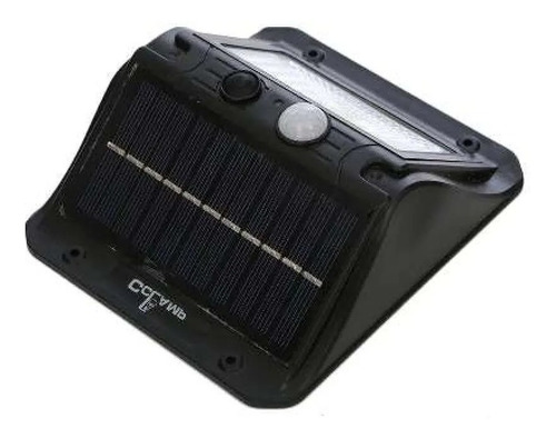 Imagen 3 de 5 de Lampara Reflector De Pared Panel Solar Luz Blanca Sensor
