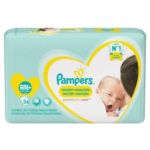 Pampers Pañales Premium Care Rn+ 36 Unid