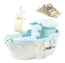 Comprar Alcancia Forma 3d Cute Almacena Monedas Y Billetes Marino