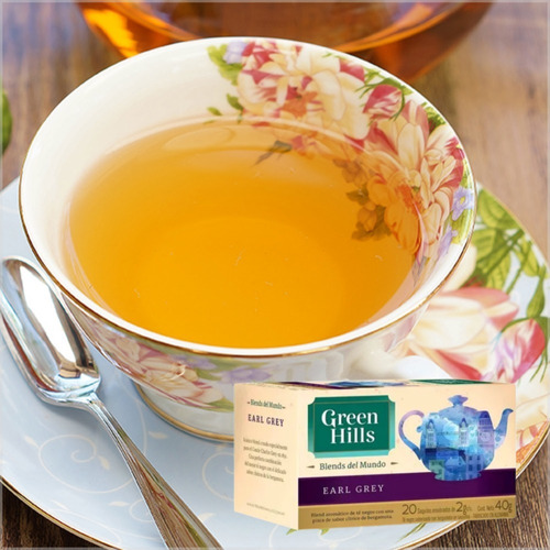 Te Earl Grey Green Hills Blends Saquitos En Sobres 