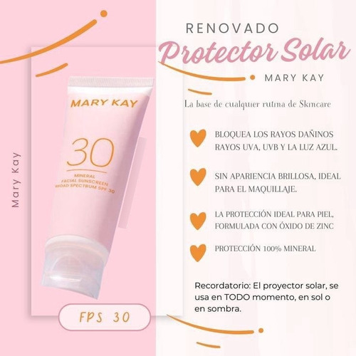 Protector Solar Fps 30 Mary Kay Envío Full