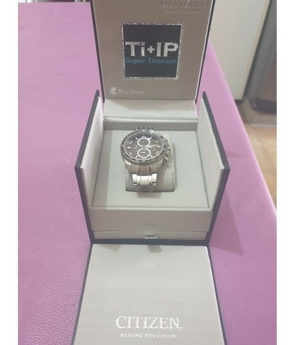 Reloj Citizen Eco-drive Titanio Ca0340-55e Cristal Zafiro Gris (Usado)