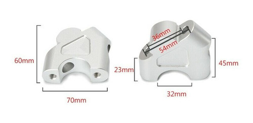 Imagen 5 de 9 de Risers Elevadores De Manillar Para Motos Bmw 1200gs Y 1250gs