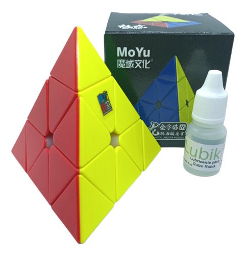 Cubo Moyu Piramide 3x3 Pyraminx Magnetico + Lubri