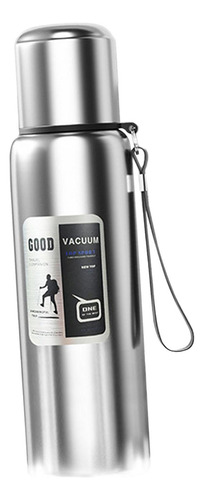 Botella De Agua Aislada, Taza Térmica, 800 Ml Plateado