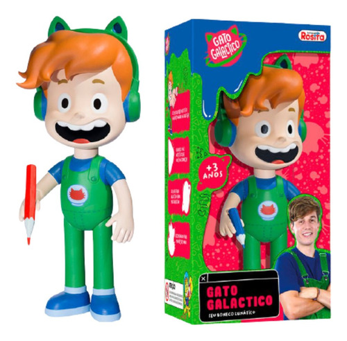 Lançamento Boneco Infantil Gato Galáctico Original Rosita