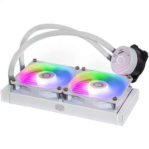 Cooler Master Enfriamient Líquido240l Core White Cpu 2x120mm