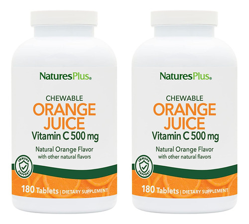 Naturesplus Jugo De Naranja Vitamina C 500 Mg   180 Tabletas