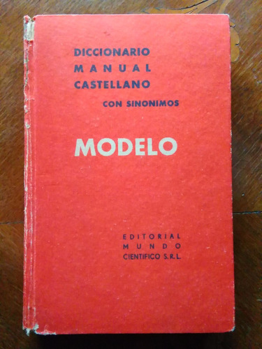 Diccionario Manual Castellano Con Sinónimos Modelo