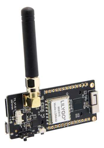 Placa De Desarrollo Lilygo Lora32 V2.1 Esp32 Con Wifi Y Blue