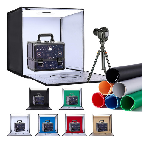 Zkeezm Caja De Luz Para Fotografia De 24 X 24 Pulgadas Con 1