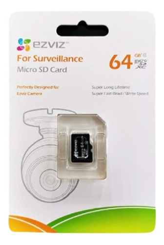 Memoria Micro Sd / 64gb / Cs-cmt-cardt64g / Ezviz