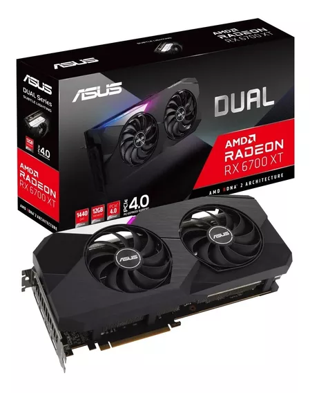 Placa Video Asus Dual Radeon Rx 6700 Xt 12gb Gddr6 P