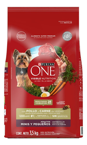 Alimento Seco Purina One Para Perros Adultos 3.5 Kg