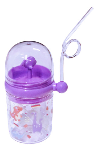 Copo Infantil Com Canudo Lindo Divertido Golfinho 260 Ml