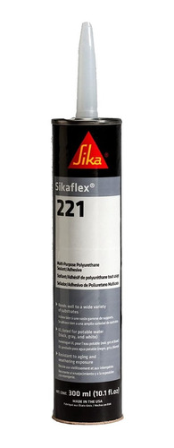 Sellador Sikaflex 221 Gris Multipropósito Cartucho X310 Gr