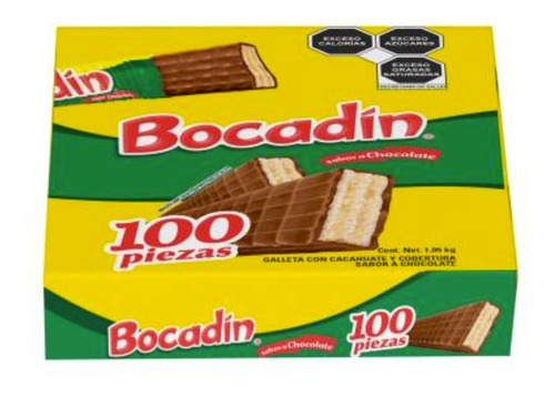 Chocolate Bocadin 100 Pzas
