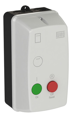 WEG QCX2 803 interruptor botão chave de partida direta trifásica cor bege 2,0cv 380v