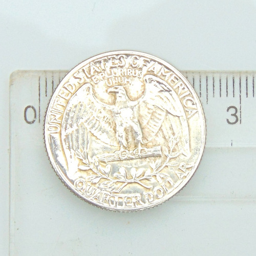 Moneda De Plata Quarter Dollar 1964 (Usado)