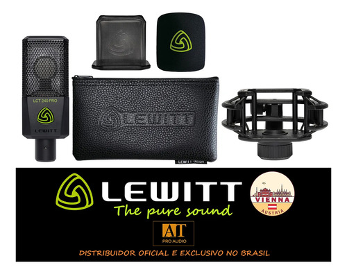 Lewitt Lct 240 Pro Vocal Set Microfone Condensador Estúdio