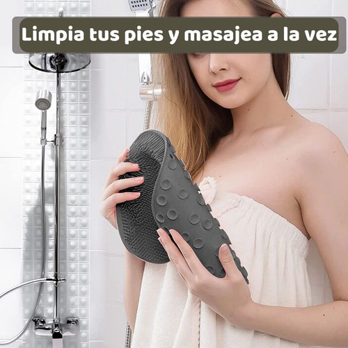 Set 5 Limpieza Pie Tapete Ducha Exfoliante Espalda Higiene