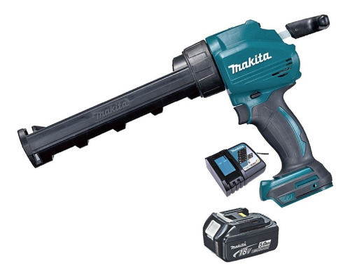 Pistola Calafatera Silicona 18v + Batería 5 Ah Makita Dcg180