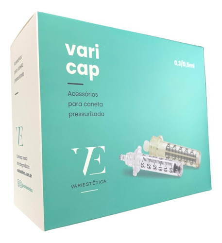 Kit 50 Seringas 5ml Ampolas Pressurizada C/ Anvisa Varicap