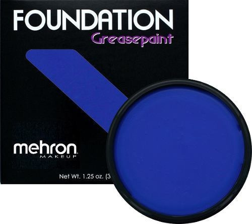 Base de maquillaje Mehron Foundation Greasepaint tono azul