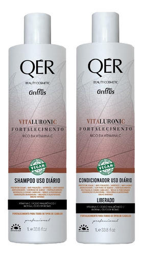 Shampoo + Condicionador Fortalecimento Vitaluronic Griffus