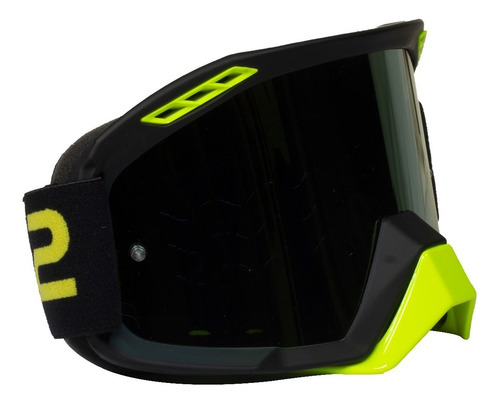 Goggles Gafas Techx2 Negro/amar Mica Transparente Armazón Negro