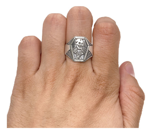 Anillo Calavera Ataud Plata 925 Plata 925 A - Chico Plata 925