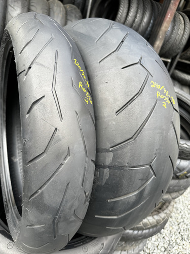 Par De Pirelli Rosso 2 120/70-17 E 240/45-17 Para Diavel (Usado)