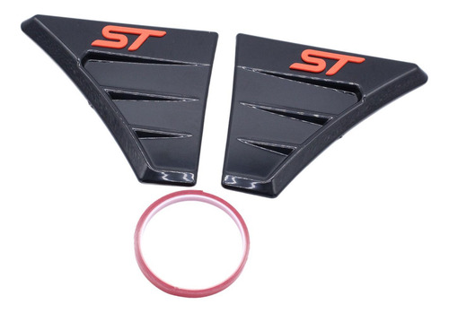 Cubiertas Laterales De Alerón Negras Para Focus Rs Mk2