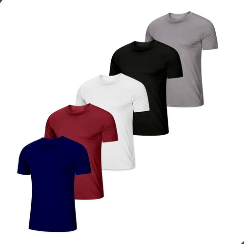 Kit 30 Camisetas Basicas Masculina Lisa 100% Dry Atacado