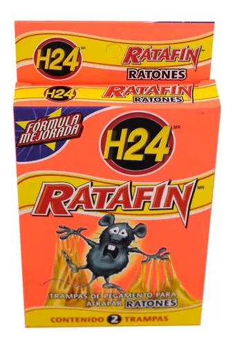 Trampa para Ratas H24 Ratafín Pegamento 2 Piezas