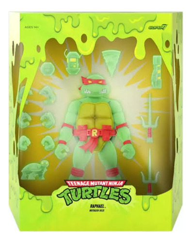 Raphael Super 7 Glow In The Dark Teenage Mutant Ninja Turtle