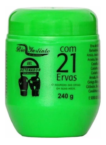  Gel Detonador 21 Ervas C/ Sebo De Carneiro 240g - Kit C/ 6 Fragrância Ervas Naturais Tipo De Embalagem Pote